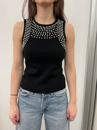 Minnie Rose Rhinestone Tank Top