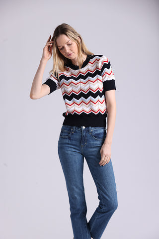 Minnie Rose CC Chevron Shirt
