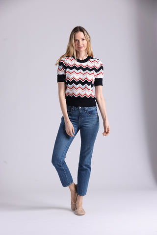 Minnie Rose CC Chevron Shirt