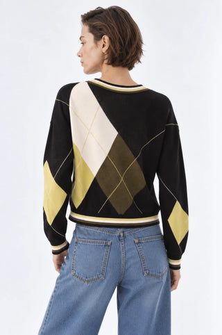 Minnie Rose Argyle Cardigan