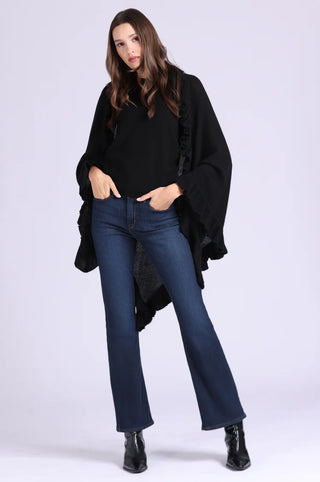 Minnie Rose Cashmere Ruffle Shawl
