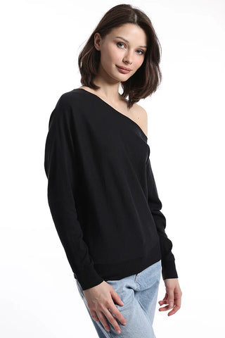 Minnie Rose Cold Shoulder Top - Premium Shirts & Tops at Lonnys NY - Just $145! Shop Womens clothing now 