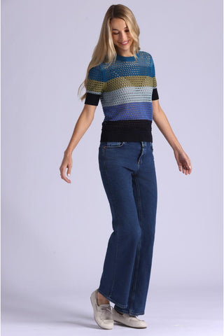 Minnie Rose Plaited Mesh Top