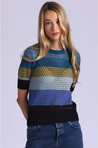 Minnie Rose Plaited Mesh Top