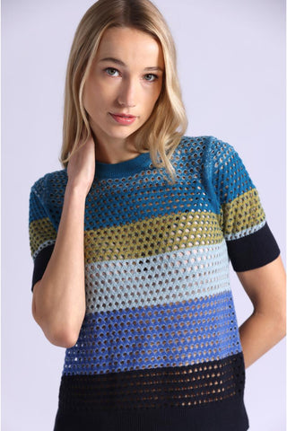 Minnie Rose Plaited Mesh Top