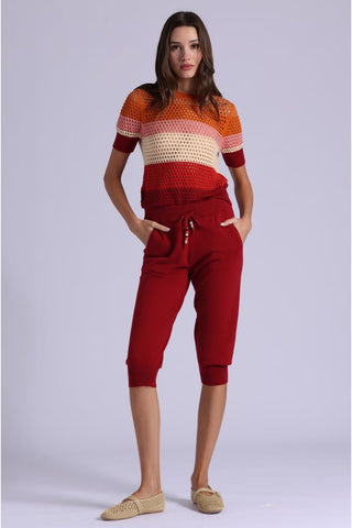 Minnie Rose Plaited Mesh Top