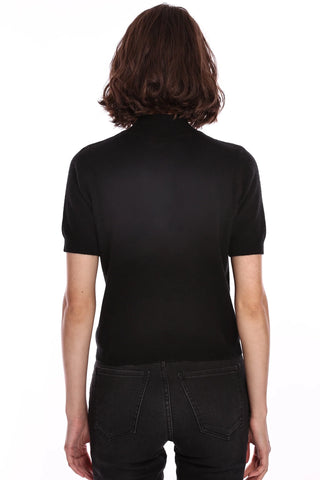 Minnie Rose Short Sleeve Mockneck Top - Premium clothing at Lonnys NY - Just $150! Shop Womens clothing now 