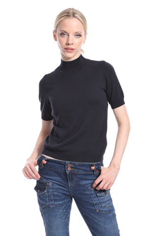 Minnie Rose Short Sleeve Mock Neck - Premium clothing at Lonnys NY - Just $150! Shop Womens clothing now 