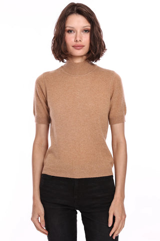 Minnie Rose Short Sleeve Mock Neck - Premium clothing at Lonnys NY - Just $150! Shop Womens clothing now 