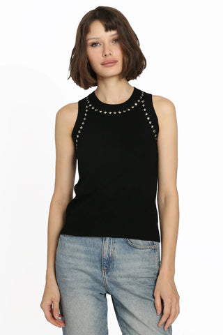 Minnie Rose Studded Tank Top - Premium clothing at Lonnys NY - Just $166! Shop Womens clothing now 