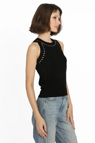 Minnie Rose Studded Tank Top - Premium clothing at Lonnys NY - Just $166! Shop Womens clothing now 