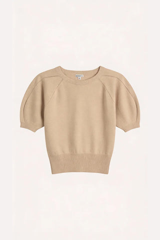 Minnie Rose Raglan Puff Sleeve Crew