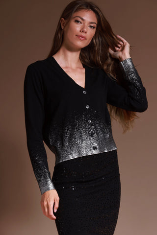 Minnie Rose Gradient Metallic Cardigan - Premium clothing at Lonnys NY - Just $299! Shop Womens clothing now 