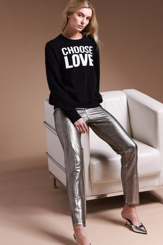 Minnie Rose Metallic Pants - Premium clothing at Lonnys NY - Just $299! Shop Womens clothing now 