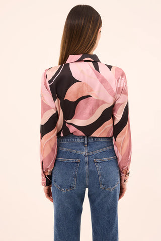 Misa Celine Abstrat Floral Blouse