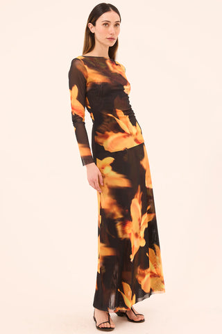 Misa Lira Yellow Flora Top