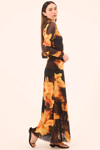 Misa Lira Yellow Flora Top