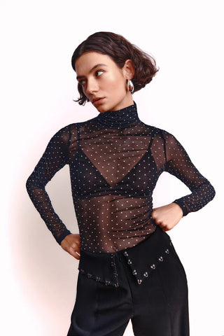 Misha Sandra Studded Top - Premium clothing at Lonnys NY - Just $220! Shop Womens clothing now 