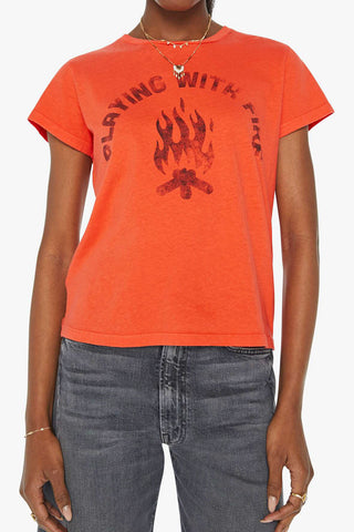 Mother Boxy Goodie Playing With Fire Tee - Premium clothing at Lonnys NY - Just $105! Shop Womens clothing now 