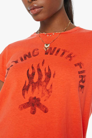 Mother Boxy Goodie Playing With Fire Tee - Premium clothing at Lonnys NY - Just $105! Shop Womens clothing now 