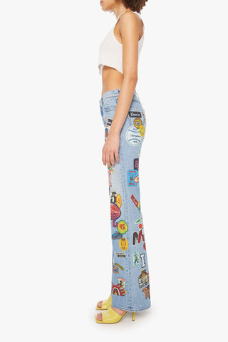 Mother Denim Bookie Sneak Patch Jeans