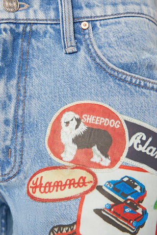 Mother Denim Bookie Sneak Patch Jeans