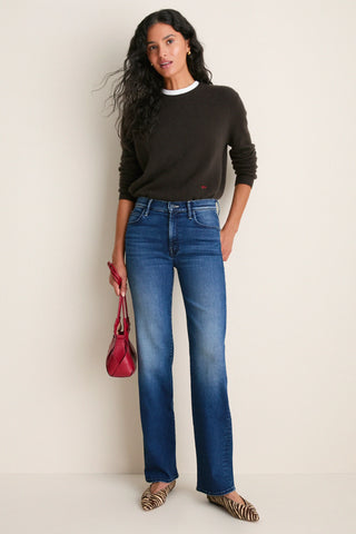 Mother The Kick It High Rise Straight Leg Jeans