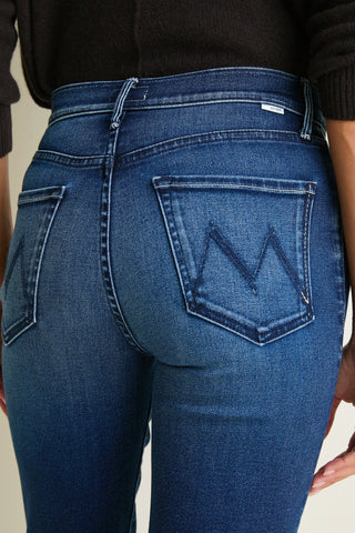 Mother The Kick It High Rise Straight Leg Jeans