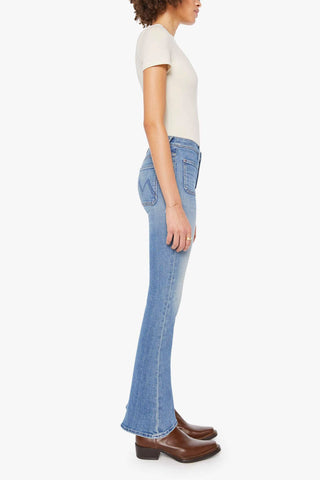 Mother Patch Pocket Weekender Jeans - Poppin Wheelies