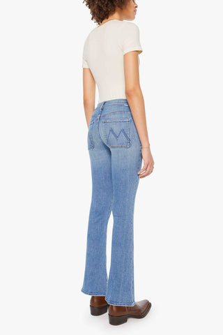 Mother Patch Pocket Weekender Jeans - Poppin Wheelies