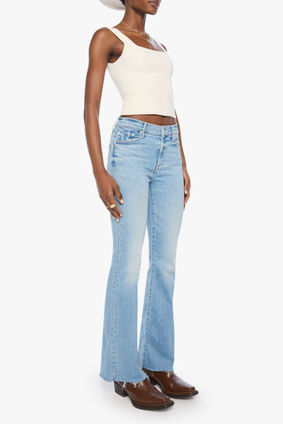 Mother The Weekender Fray Midrise Flare Jeans