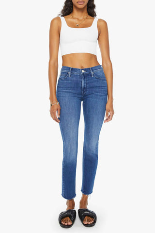 Mother Mid Rise Dazzler Ankle Fray Jeans - Premium clothing at Lonnys NY - Just $238! Shop Womens clothing now 