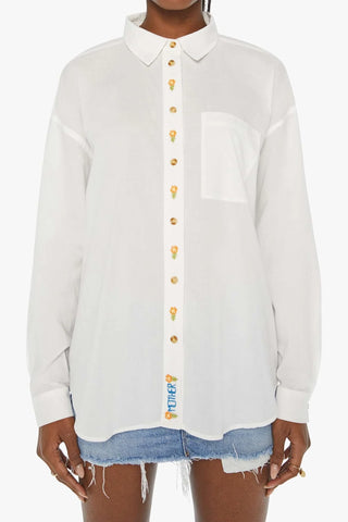 Mother Pushing Buttons Button Down - Premium clothing at Lonnys NY - Just $205! Shop Womens clothing now 