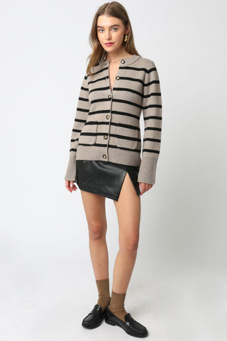 Olivaceous Dixie Vegan Leather Skirt