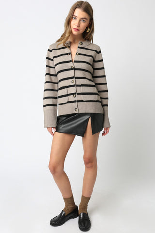 Olivaceous Dixie Vegan Leather Skirt