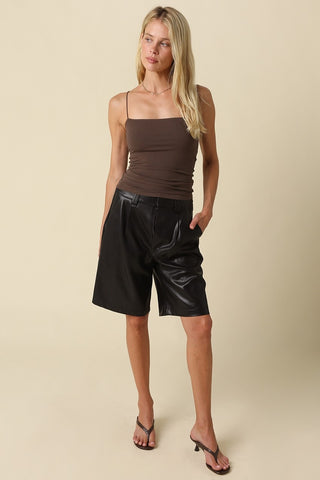 Olivaceous Emmy Square Neck Cami Top