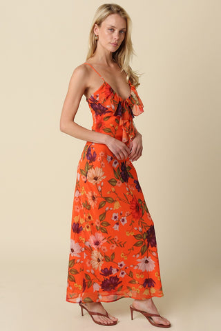 Olivaceous Gale Floral Maxi Dress