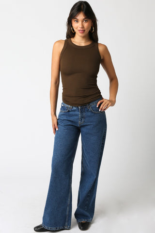 Olivaceous Ribbed Tank