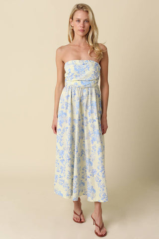 Olivaceous Valery Strapless Maxi Dress