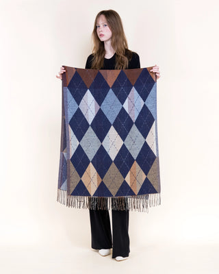 Original Autumn Argyle Fringe Scarf