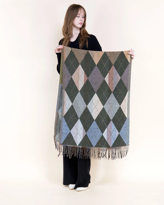 Original Autumn Argyle Fringe Scarf