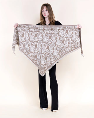 Original Bohemian Paisley Triangular Scarf
