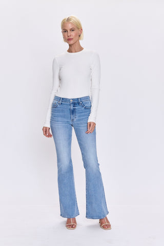Kinsley Mid Rise Flare Jeans