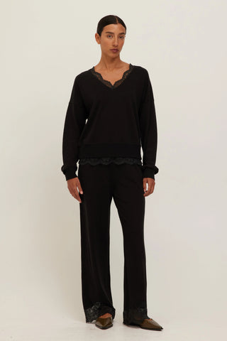 Project Social T Malibu Lace Trim Pullover