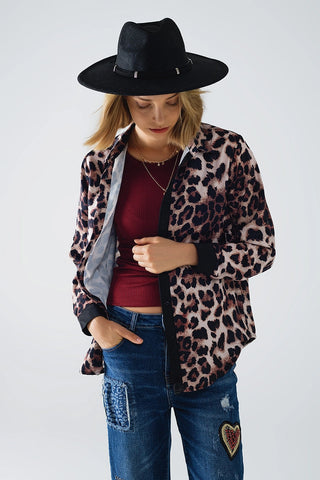 Q2 Leopard Print Button Down - Premium clothing at Lonnys NY - Just $60! Shop Womens clothing now 