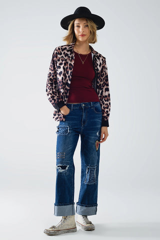 Q2 Leopard Print Button Down - Premium clothing at Lonnys NY - Just $60! Shop Womens clothing now 