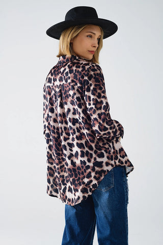 Q2 Leopard Print Button Down - Premium clothing at Lonnys NY - Just $60! Shop Womens clothing now 