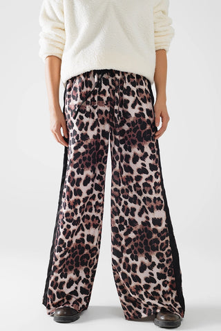 Q2 Wide Leg Leopard Print Pants - Premium clothing at Lonnys NY - Just $65! Shop Womens clothing now 