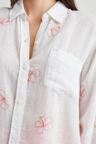 Rails Charlie Hibiscus Print Long Sleeve Shirt - Premium Shirts & Tops at Lonnys NY - Just $178! Shop Womens clothing now 