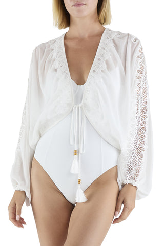 Ramy Brook Angie Embellished Cover Up Top